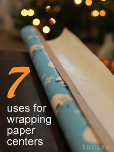 7 Things to do with wrapping paper centers - choose-to-thrive.com